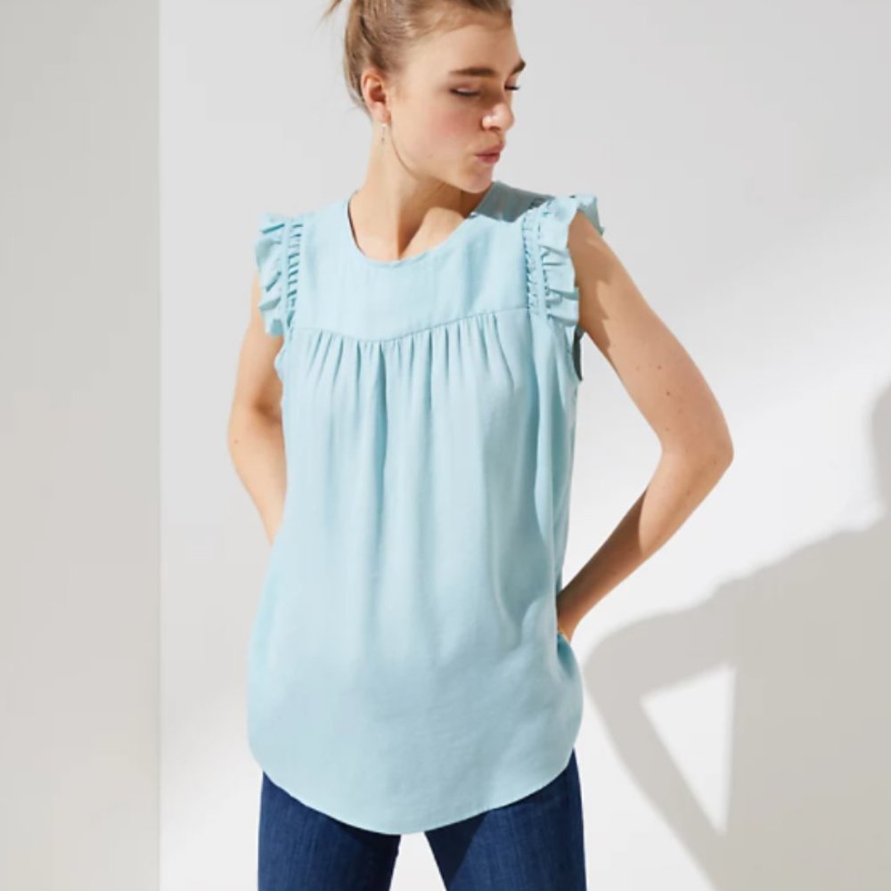 LOFT | Flutter Top - Picture 1 of 4